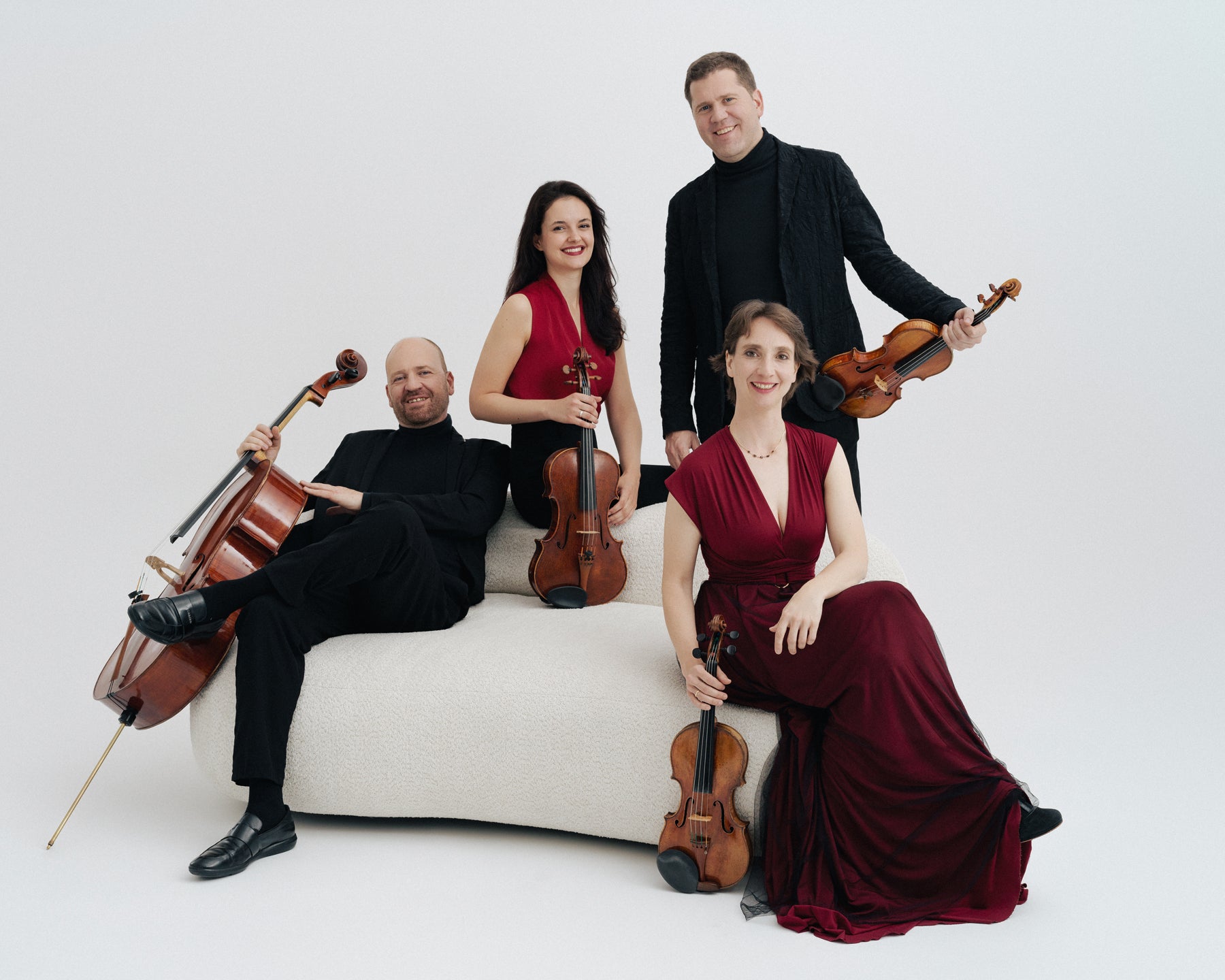 The Cuerto Casals Music Group playing for the Cleveland Chamber Music Society