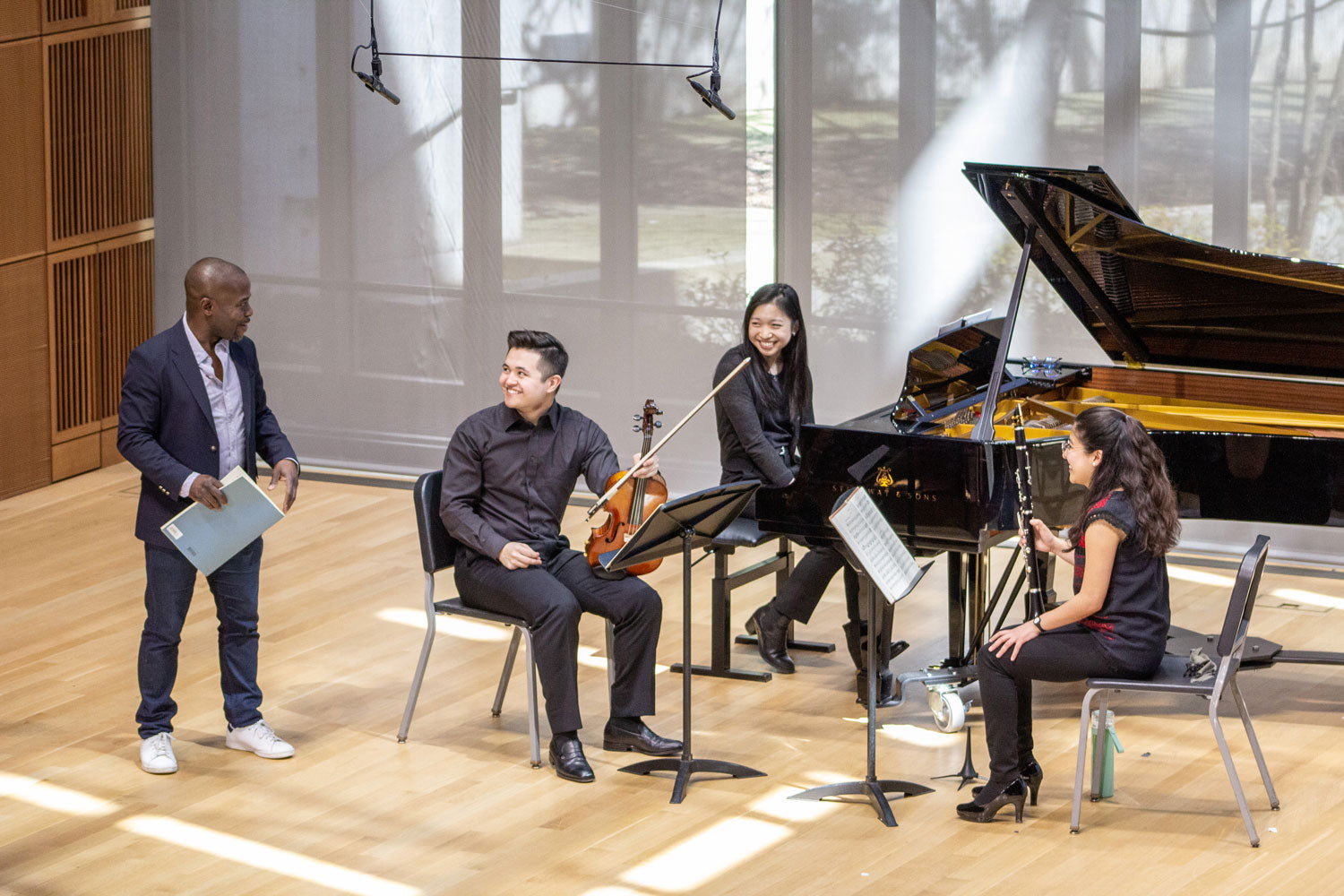 A Quartet playing for the Cleveland Chamber Music Society