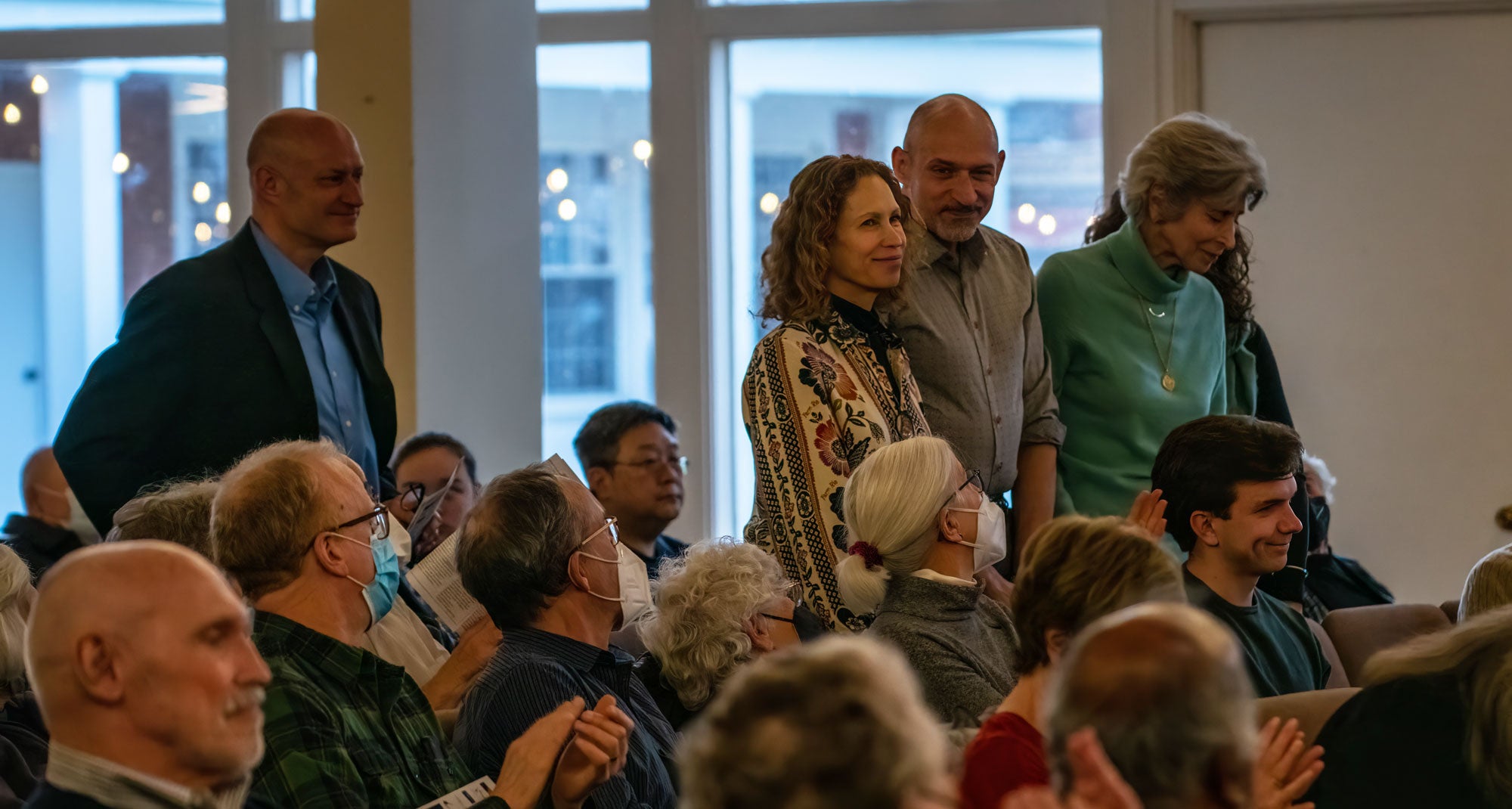 Members of the Cleveland Chamber Music Society offering support for live music concerts in Cleveland