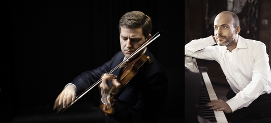 James Ehnes and Orion Weiss playing piano and violin for Cleveland Chamber Music Society