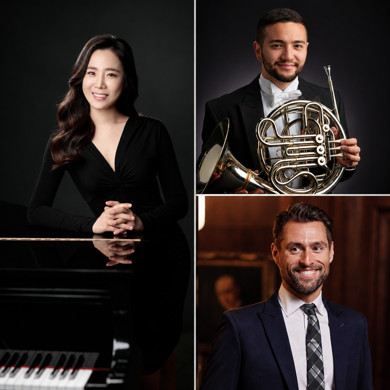 Joel Link, violin; Nathaniel Silberschlag, horn; Dawoon Chung, piano